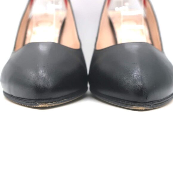 Gucci Sylvie Web Slingback Pumps Black Leather Size 36.5 - Picture 5 of 15